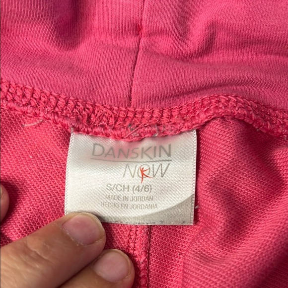 Danskin Pink Athletic Shorts with Elastic Waistband Sz 4/6 - Picture 8 of 11